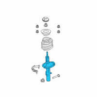 OEM 2013 Lincoln MKS Strut Diagram - DA5Z-18124-J