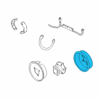 OEM 1986 Cadillac Cimarron Drum, Rear Brake Diagram - 18020612