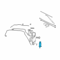 OEM Dodge Ram 1500 Pump-Washer, Windshield Diagram - 5152076AC