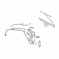 OEM 2010 Dodge Ram 1500 Hose-Windshield Washer Diagram - 68039892AA