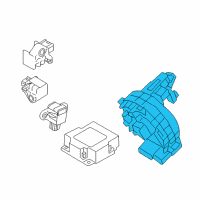 OEM 2020 Kia Niro EV Clock Spring Contact Assembly Diagram - 93490G5220