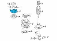 OEM 2021 Kia Seltos INSULATOR Assembly-STRUT Diagram - 54610Q5000