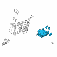 OEM 2013 Hyundai Genesis Coupe Cushion Assembly-Front Seat, Passenger Diagram - 88200-2M730-NBK