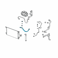 OEM 2005 Chevrolet Uplander Compressor & Condenser Hose Diagram - 15798289