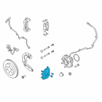 OEM 2016 Lincoln Navigator Caliper Diagram - AL3Z-2B120-C