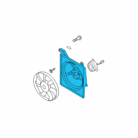 OEM Kia Spectra5 SHROUD-Radiator Diagram - 253502F000