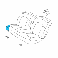 OEM 2006 Chrysler Sebring Rear Seat Cushion Diagram - YB621DVAA