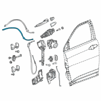 OEM 2017 Jeep Compass Cable-Inside Lock Cable Diagram - 68292063AA