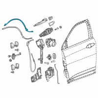 OEM Jeep Compass Cable-Inside Handle To Latch Diagram - 68292062AA