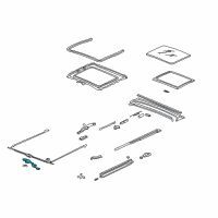 OEM 1996 Acura Integra Motor Assembly, Sunroof Diagram - 70450-SR3-003