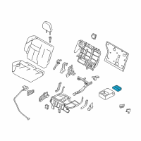 OEM 2020 Nissan Pathfinder Cup Holder Assembly Diagram - 88337-3JA1A