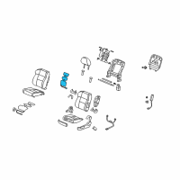 OEM 2007 Acura RDX Heater, Left Front Seat-Back Diagram - 81524-STK-A01
