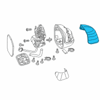 OEM Honda Civic Cap, Driver Side (Taffeta White) Diagram - 76251-TR4-A01ZL