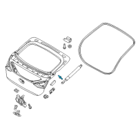 OEM 2021 Hyundai Ioniq Ball Joint-Hood Lifter Diagram - 81163-G2000