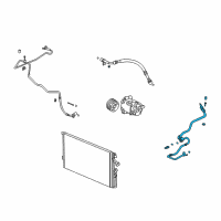 OEM Saturn Ion Lower Pressure Hose Diagram - 22706800