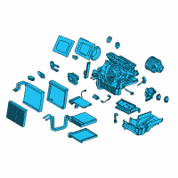 OEM 2019 Lincoln MKC Evaporator Assembly Diagram - GV6Z-19B555-KA