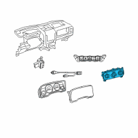 OEM 2011 Jeep Compass Control-A/C And Heater Diagram - 55111278AG