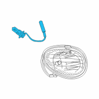 OEM 1999 Dodge Intrepid Bulb-Fog Lamp Diagram - L00H335W