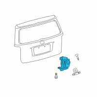 OEM 2013 Scion xB Gate Lock Diagram - 69350-28151