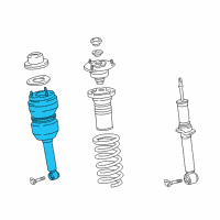 OEM Lexus LS430 Cylinder Assembly, Pneumatic Diagram - 48010-50110