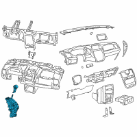 OEM 2013 Chrysler Town & Country Transmission Shifter Diagram - 1RV41DX9AI