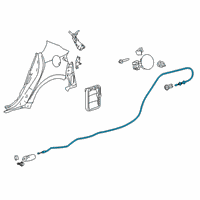 OEM 2022 Toyota Corolla Release Cable Diagram - 77035-12670