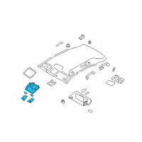 OEM 2013 Infiniti EX37 Map Lamp Assy Diagram - 26430-3WV1A