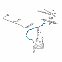 OEM 2019 Buick Regal Sportback Washer Hose Diagram - 39140250