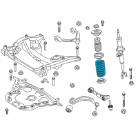 OEM 2011 BMW 535i Front Coil Spring Diagram - 31-33-6-796-764