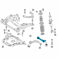 OEM 2015 BMW 528i Bottom Rubber Mount Wishbone, Left Diagram - 31-12-6-850-605