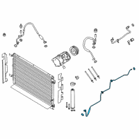 OEM Ford Evaporator Tube Diagram - FR3Z-19835-E