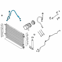 OEM Ford Mustang AC Line Diagram - JR3Z-19972-D