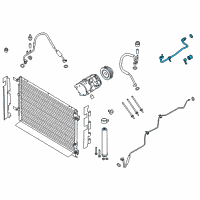 OEM Ford Mustang AC Tube Diagram - FR3Z-19835-G