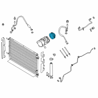 OEM 2017 Ford Mustang Clutch & Pulley Diagram - FR3Z-19V649-D