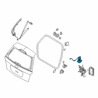 OEM 2009 Ford Taurus X Latch Assembly Diagram - 8A4Z-7843150-B