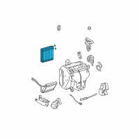 OEM 2009 Scion tC Evaporator Core Diagram - 88501-21032