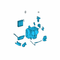 OEM 2005 Scion tC Evaporator Assembly Diagram - 87050-21151