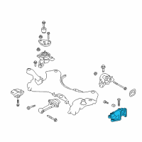 OEM Hyundai Santa Fe XL Bracket Assembly-Transmission Support Diagram - 45211-3B072