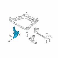 OEM 2013 Nissan Juke Spindle-KNUCKLE, LH Diagram - 40015-1KA1A