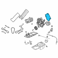 OEM 2007 Jeep Liberty Gasket-Chain Case Cover Diagram - 53021226AA