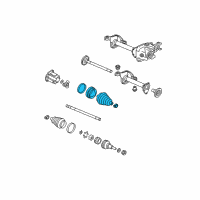 OEM 2008 Chevrolet Express 2500 Boot Kit, Front Wheel Drive Shaft Tri-Pot Joint (Inboard) Diagram - 88982497