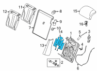 OEM 2020 BMW X6 HEATER ELEMENT BACKREST, LEF Diagram - 52-20-7-444-845