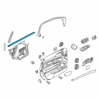 OEM 2018 Lincoln MKT Belt Weatherstrip Diagram - AE9Z-7421457-A