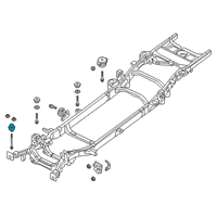 OEM Ram ISOLATOR-Body Hold Down Diagram - 68481244AA