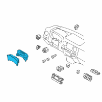 OEM 2011 Ford F-250 Super Duty Cluster Assembly Diagram - BC3Z-10849-JA