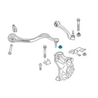 OEM 2021 Toyota GR Supra Front Control Arm Nut Diagram - 90118-WA199