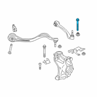 OEM 2021 Toyota GR Supra Rear Lower Control Arm Bolt Diagram - 90118-WA196