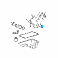 OEM 2008 Ford Edge Timing Cover Front Seal Diagram - XW4Z-6700-AA