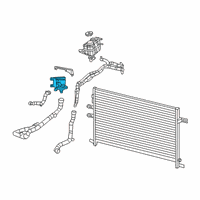 OEM 2018 Jeep Grand Cherokee Auxiliary Coolant Pump Diagram - 68306477AB