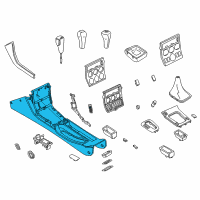 OEM 1998 BMW Z3 Console Diagram - 51-16-2-496-668